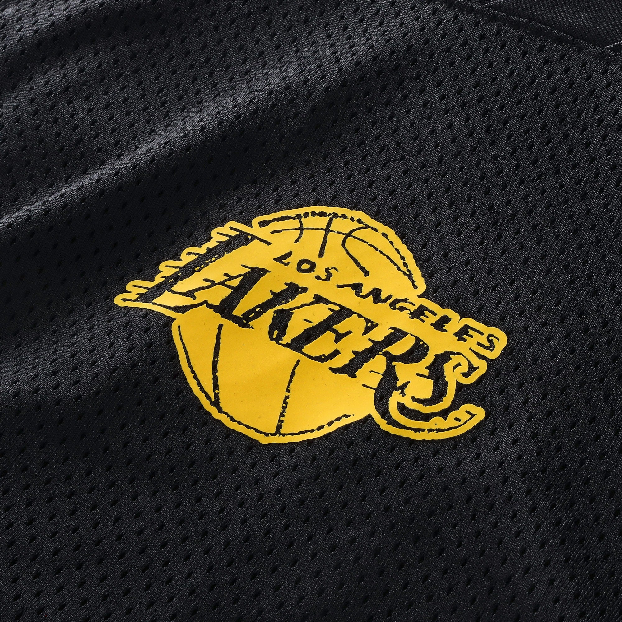 Los Angeles Lakers Nike Courtside Football Jersey - Black - Men's