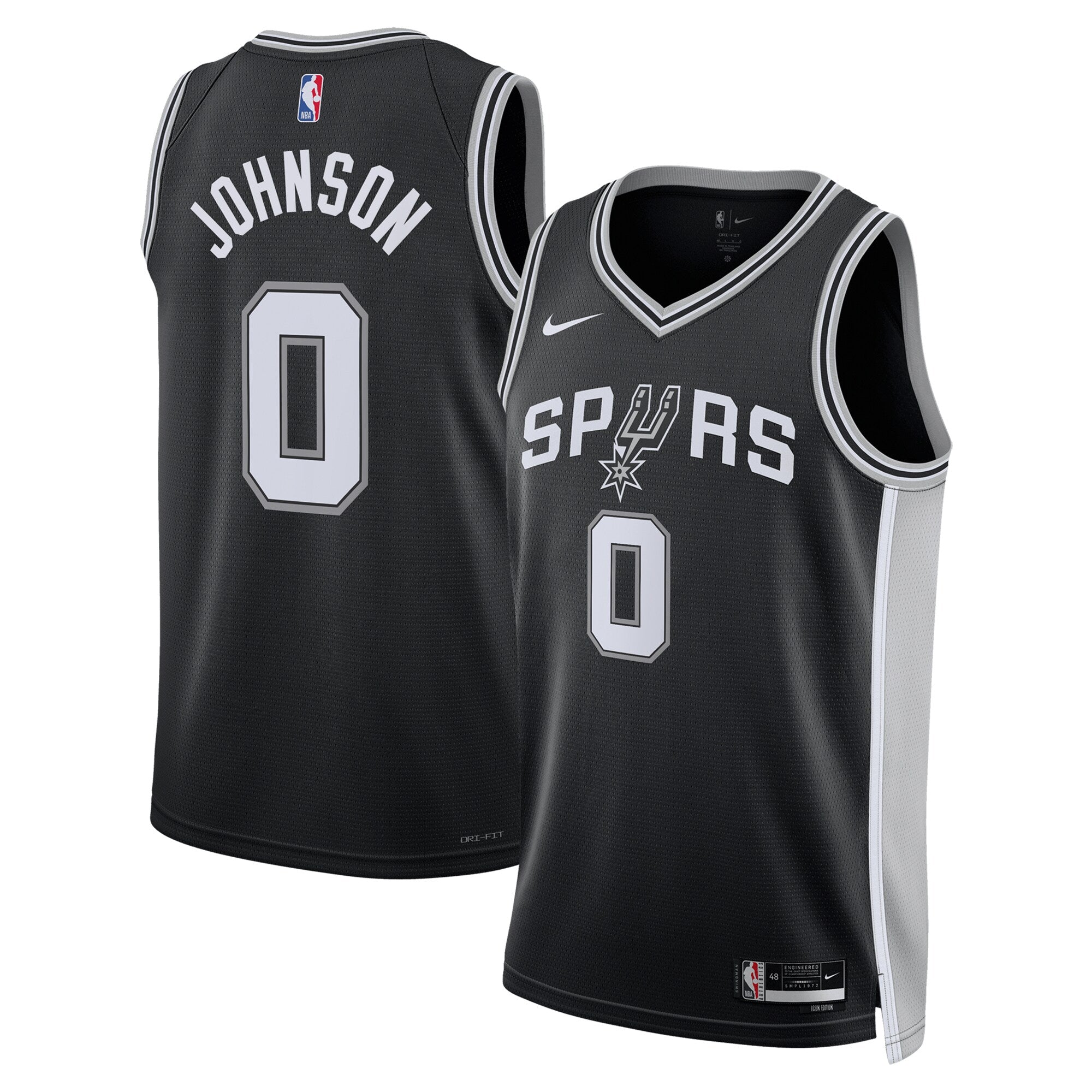 San Antonio Spurs Nike Icon Jersey - Keldon Johnson - Unisex