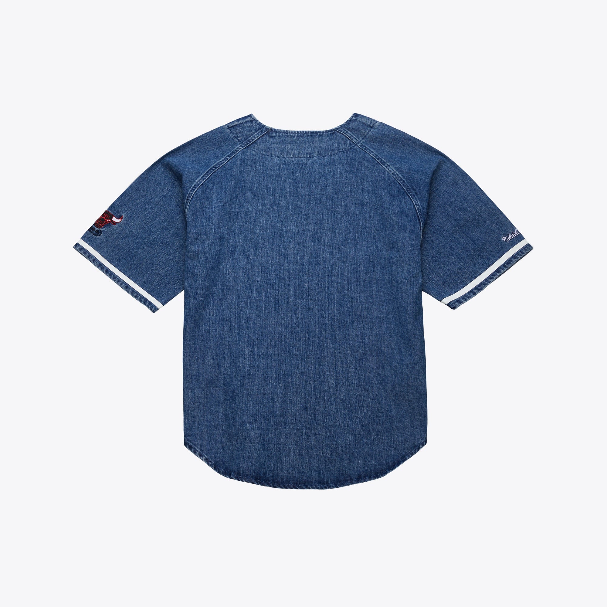 Chicago Bulls Mitchell & Ness Summer Breeze Baseball Jersey - Blue - Men's