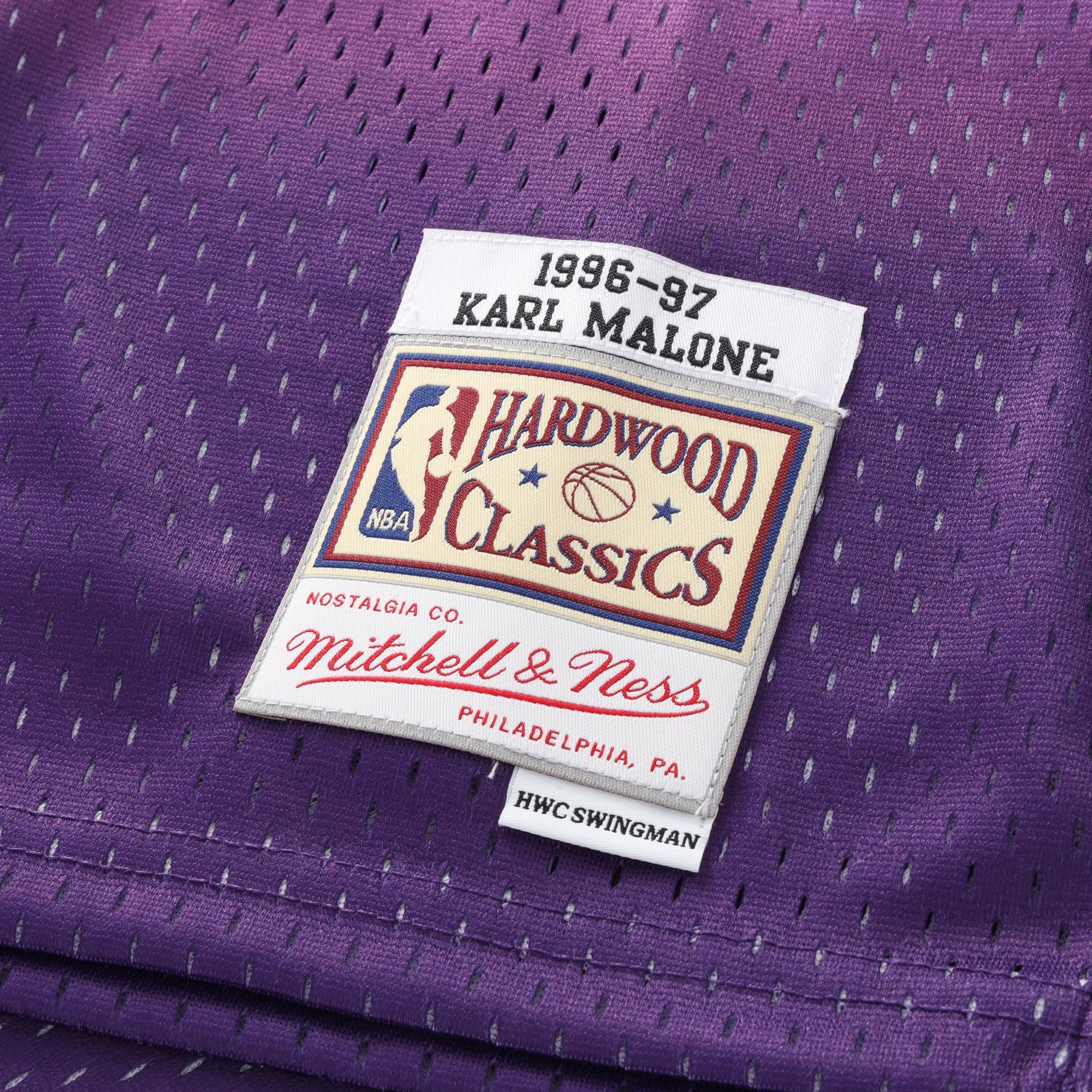 Utah Jazz Mitchell & Ness Road Swingman Jersey - Karl Malone - Youth
