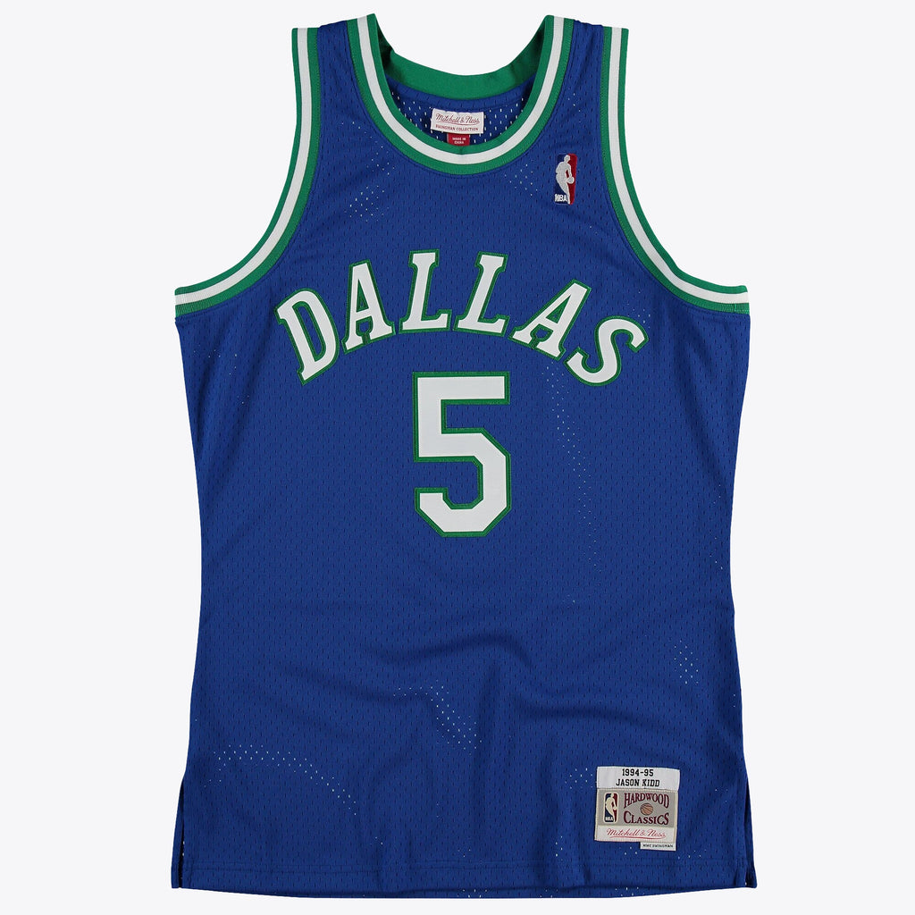 Dallas Mavericks Mitchell & Ness Jason Kidd 1997 Hardwood Classics Road Swingman Jersey - Royal - Men's