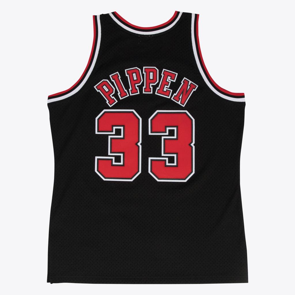 Chicago Bulls Mitchell & Ness Scottie Pippen 1997-98 Hardwood Classics Alternate Swingman Jersey - Black - Men's