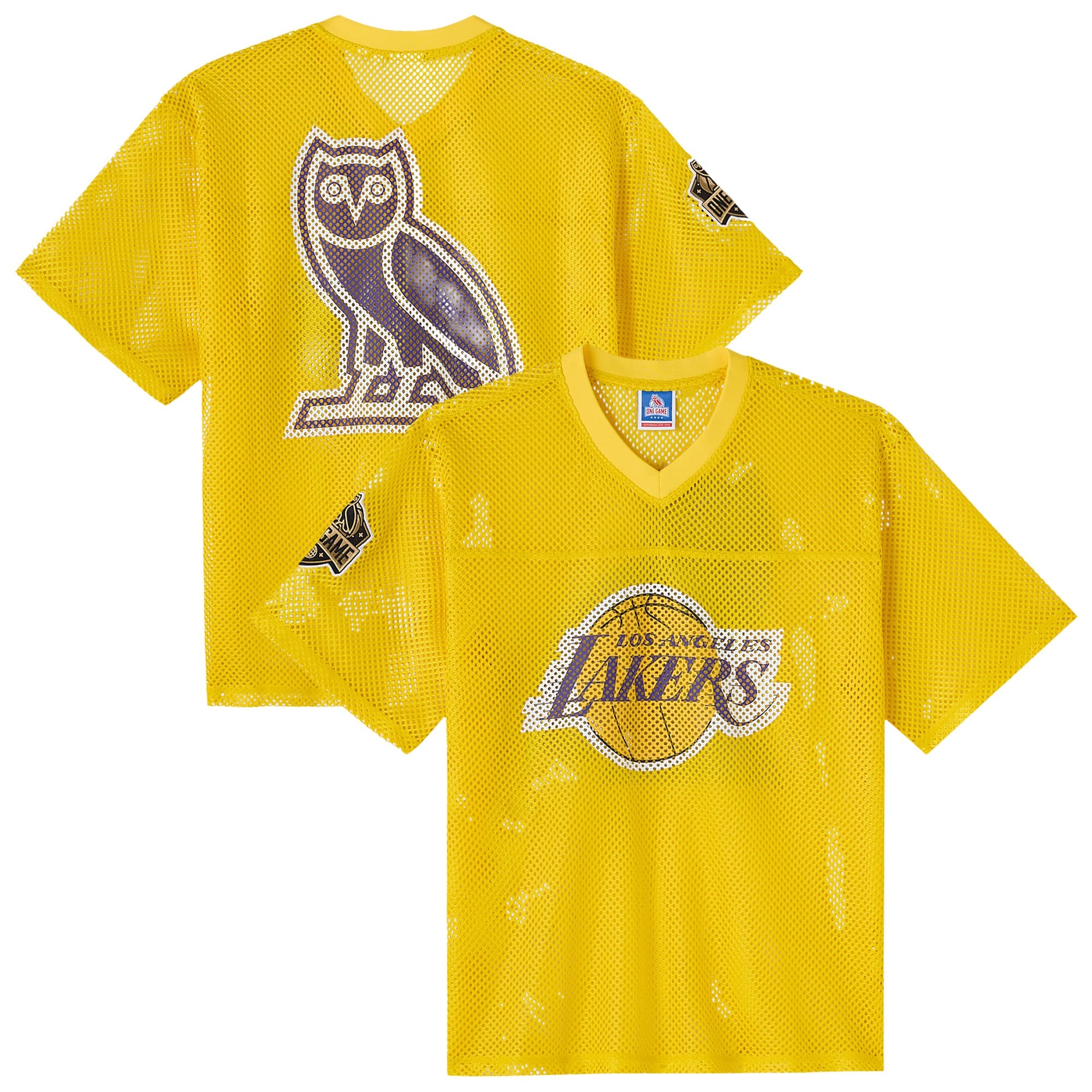 Los Angeles Lakers X OVO Mesh Football Jersey - Men's