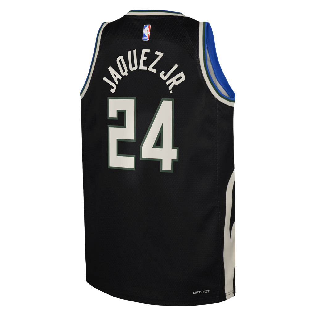 Milwaukee Bucks Jordan Brand Statement Edition Swingman Jersey - Hunter Green - Jaime Jaquez Jr. - Youth