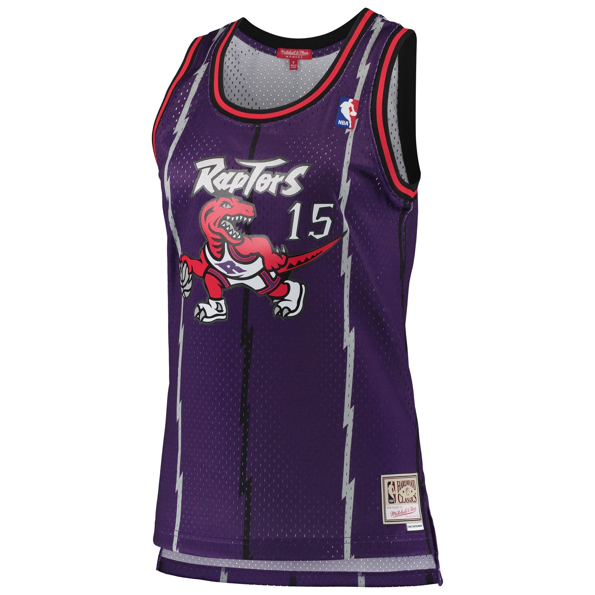 Toronto Raptors Mitchell & Ness Vince Carter 1998-99 Hardwood Classics Swingman Jersey - Purple - Women's