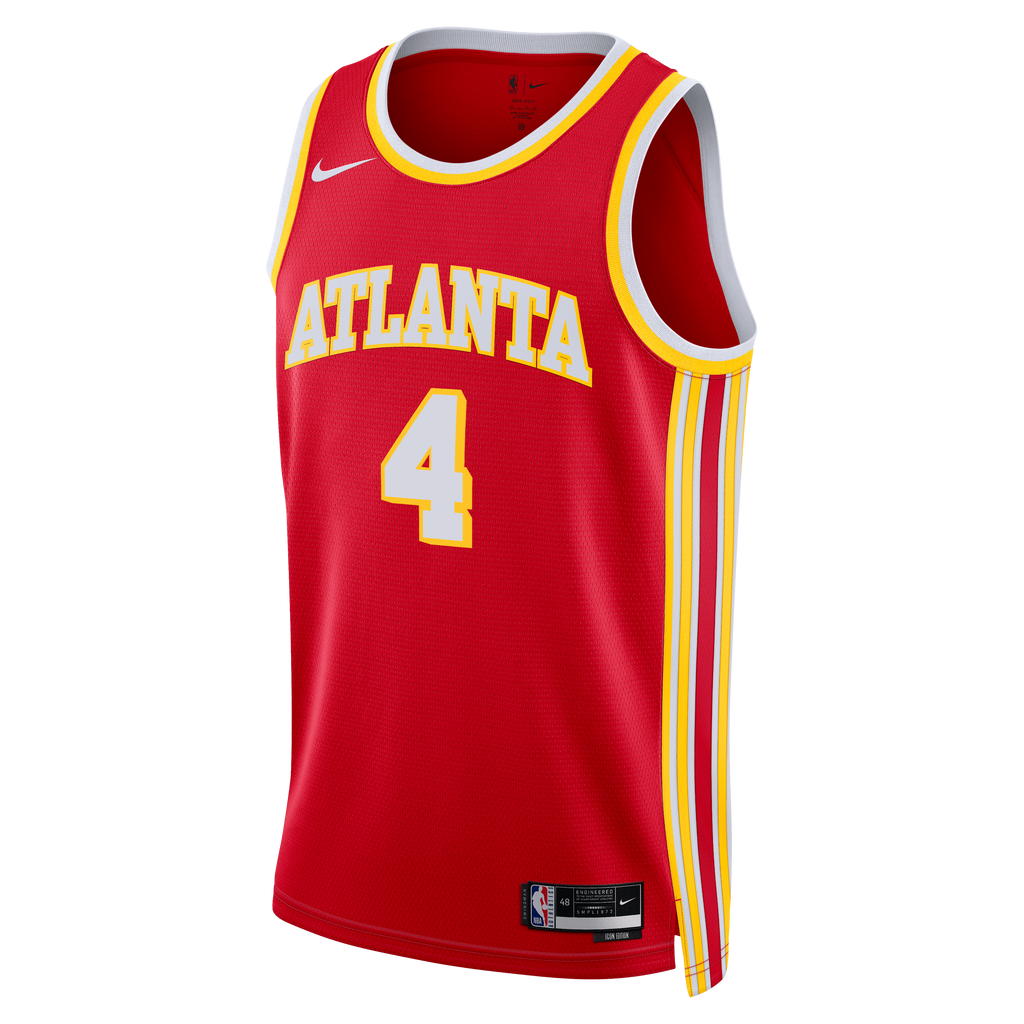 Atlanta Hawks Nike Icon Swingman Jersey - Red - Kingston Flemings - Unisex