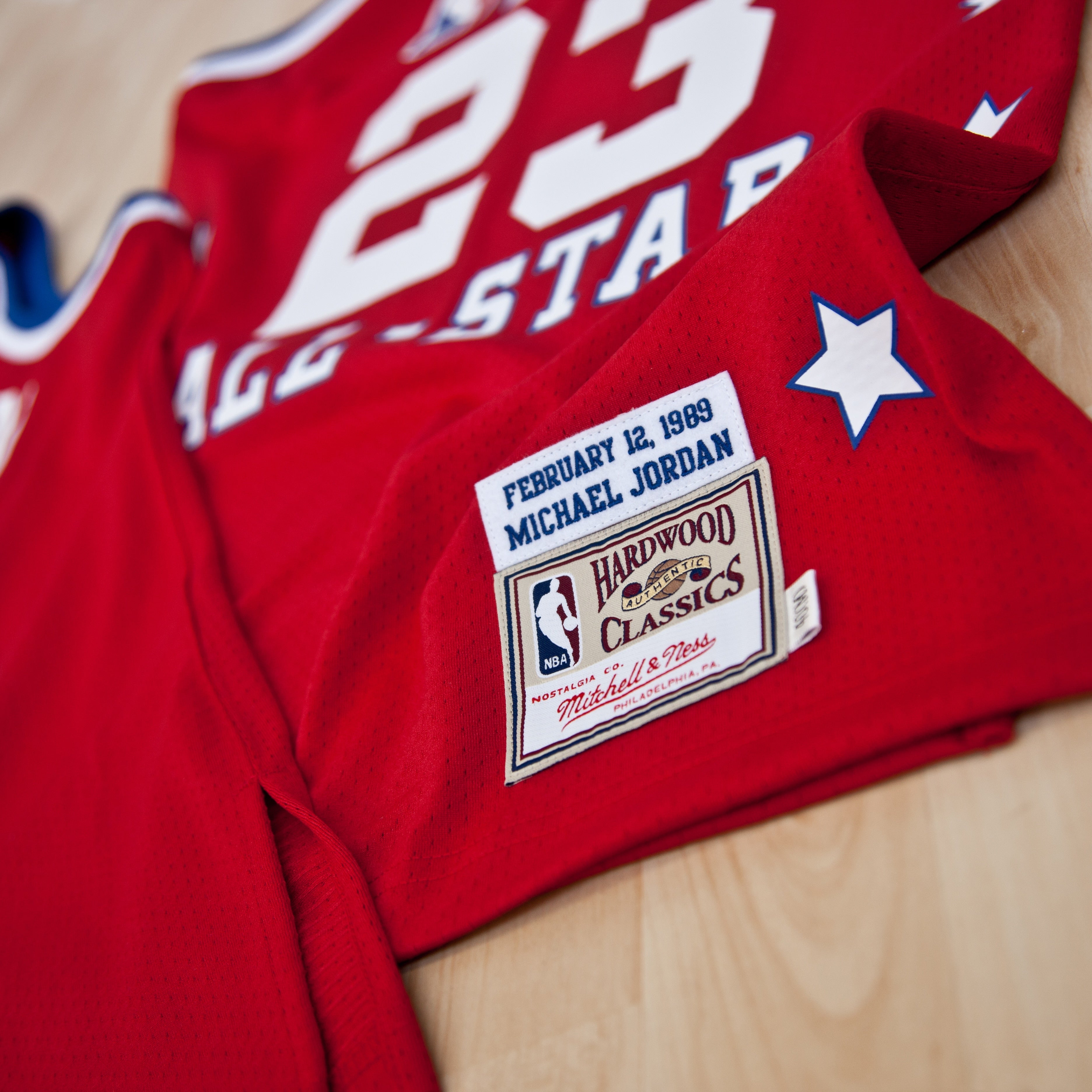 NBA All-Star East Mitchell & Ness Michael Jordan 1989 Authentic Jersey - Red - Men's